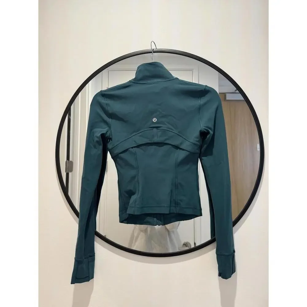 Lululemon Cropped Define Jacket *Nulu in Storm Teal Size 2